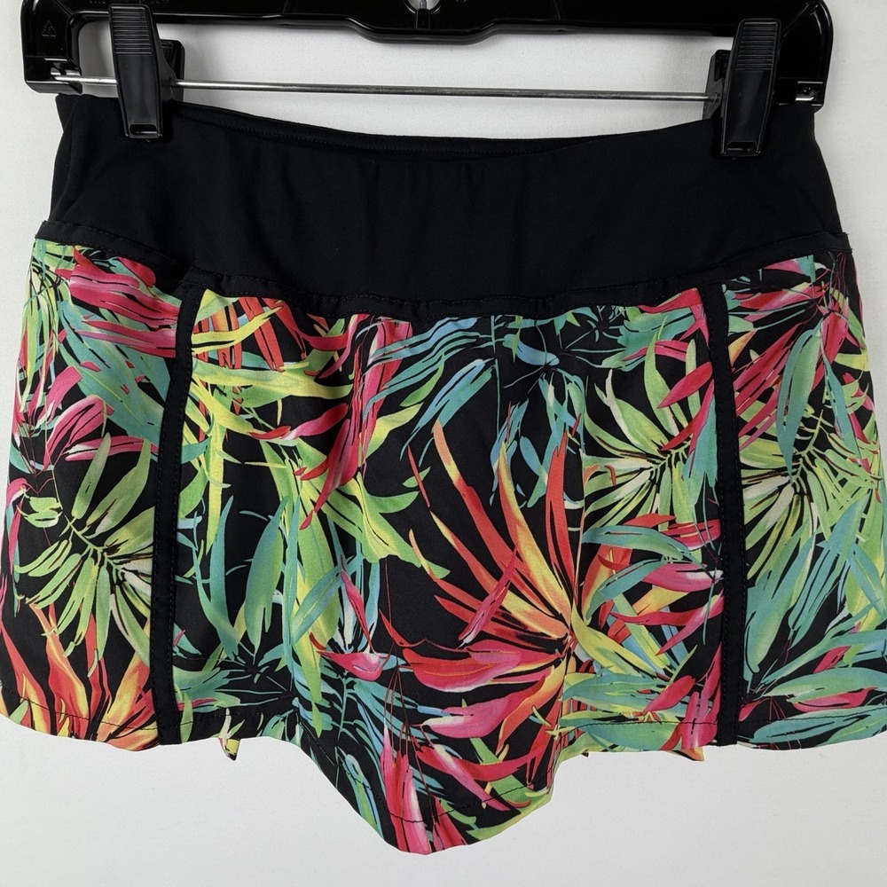 FABLETICS Skort XS Lorraine Tropical Print Pleated Skirt Tennis Golf Pickleball